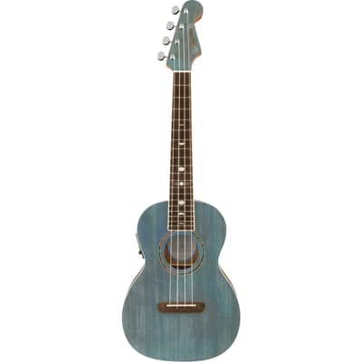 Fender Dhani Harrison Ukulele Turquoise - Tenor Ukulele image 2