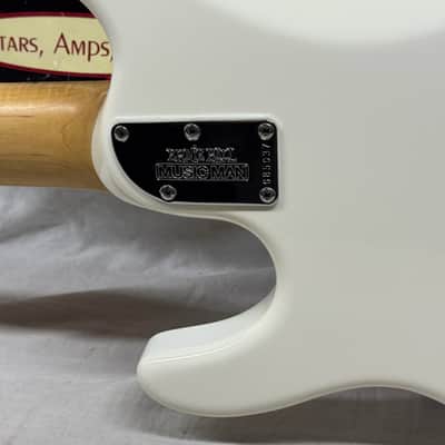 Ernie Ball Music Man Silhouette HSH Hardtail Guitar with Case 2018 - White / Maple neck image 13