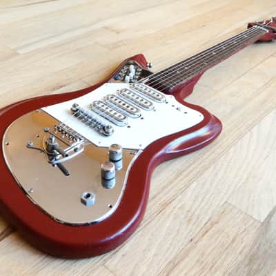 Greco 912 1960s Red1960s Greco Model 912 Offset Four Pickup