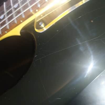 valley arts custom pro USA black beauty mirror gold pre samick 1992 signed image 14