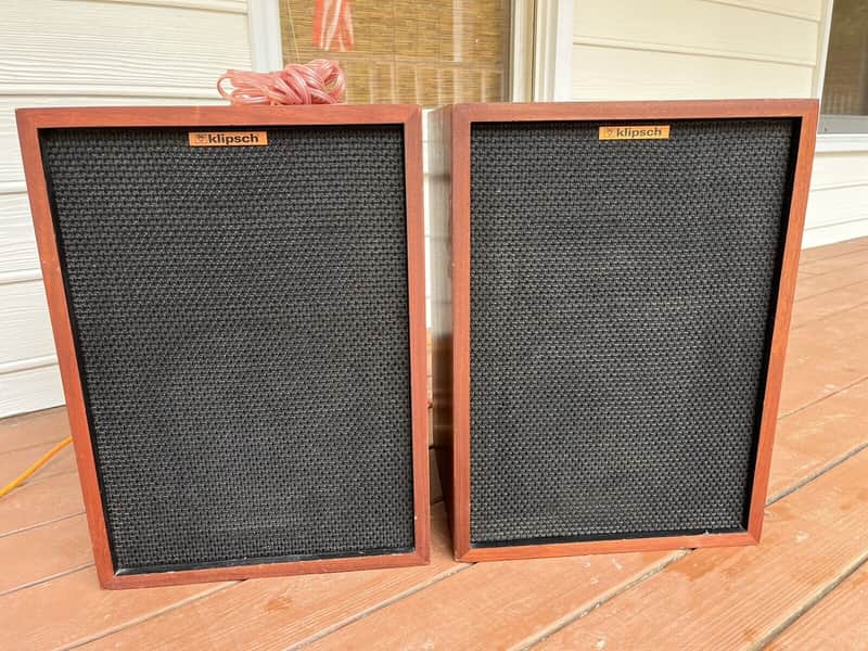 Vintage Klipsch Heresy I, HWO speakers matching pair sequential serials image 1