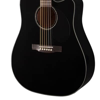 Jasmine by Takamine JD93CE-BLK Black Dreadnought Acoustic-Electric Guitar w/CASE image 10