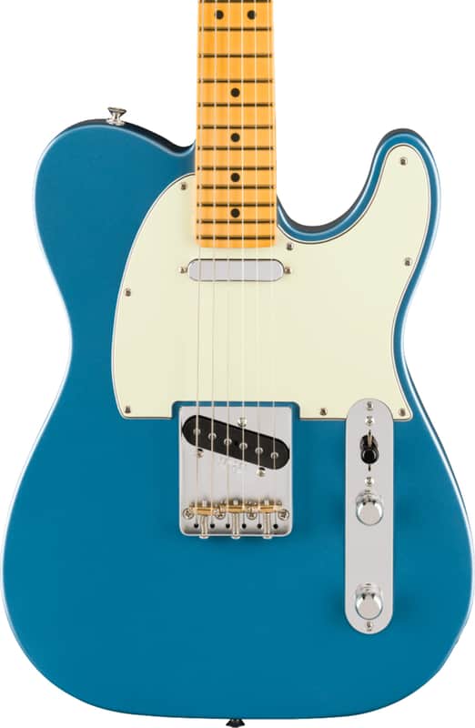 Fender American Professional Classic Telecaster Electric Guitar, Maple Fingerboard, Faded Lake Placid Blue image 1
