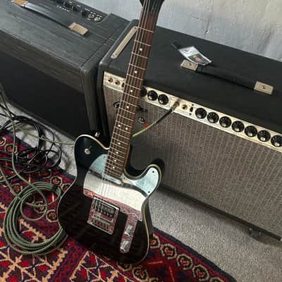 Fender John 5 Telecaster RW BK - Rare Custom Headstock Japanese market model 2005 - Black image 2