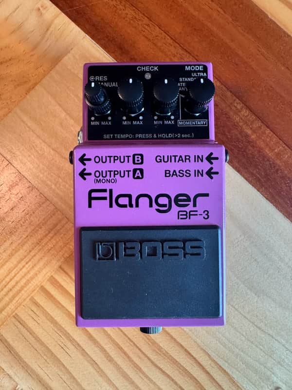 Boss BF-3 Flanger (Dark Gray Label) 2002 - Present - Purple image 1
