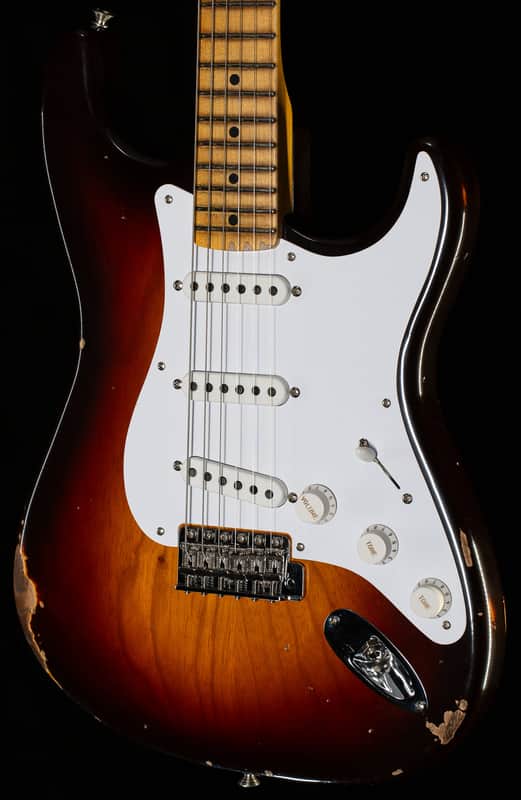 Fender Custom Shop Limited Edition 70th Anniversary Fat '54 Strat Relic/Closet Classic Hardware Chocolate 2-Color Sunburst (191) image 1
