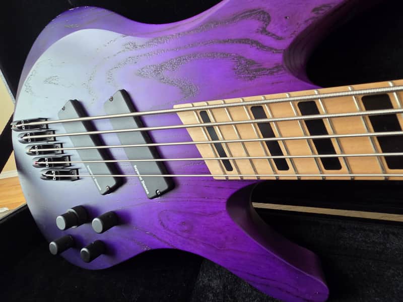 Acacia Guitars Atlas Bass 5-String 2021 - Purple Fade image 1