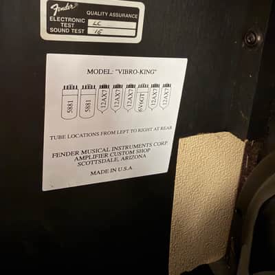 Fender Custom Shop Bruce Zinky Vibro-King • 6V6 Reverb Driver • 2x12 Extension Cabinet • USA image 5