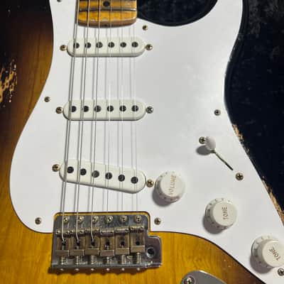 Fender Custom Shop 70th Anniversary 1954 Stratocaster Heavy Relic Limited Edition 2024 - Wide fade 2-color sunburst image 18