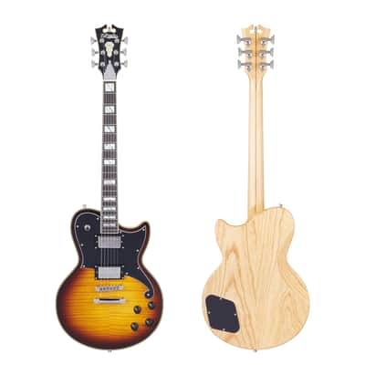 D'Angelico Deluxe Atlantic Single Cut Vintage Sunburst image 6