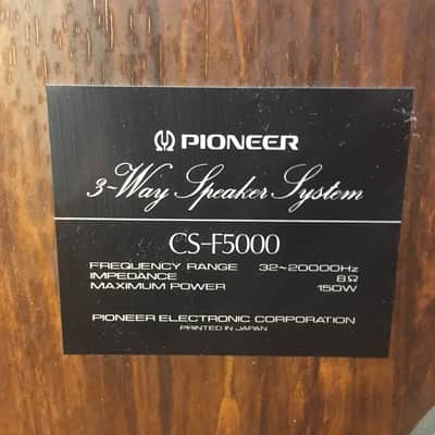 Vintage Pioneer CS-F5000 150w Home Audio Speaker Pair | Reverb