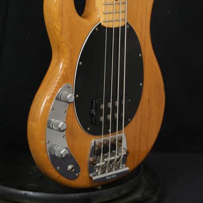 1980 Fender Era LEFTY Music Man Stingray electric bass guitar all original STRING THROUGH BODY + HSC image 3