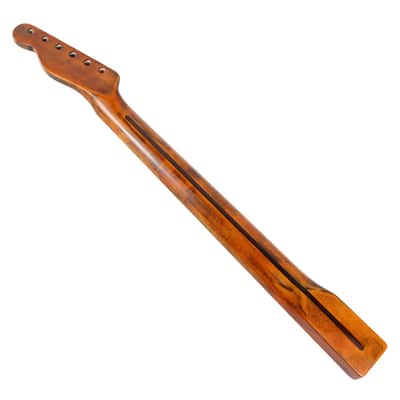 Stained Gloss Guitar Neck for TL Tele, 21 Frets, Canadian Maple with Centerline image 5