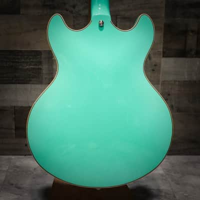 D'Angelico Premier DC Semi-Hollow Electric Guitar - Surf Green (DAPDCSGRNS) image 3