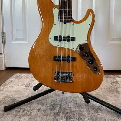 Fender American Deluxe Jazz Bass 2008 -Fretless - Amber image 2