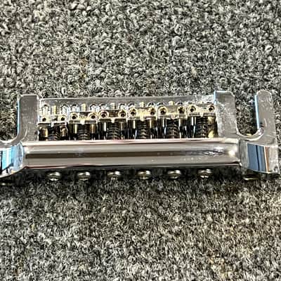 Kahler Quad Series Fixed Guitar Bridge w locking Stud Set - Chrome Fits BC Rich Guitars Bild 1