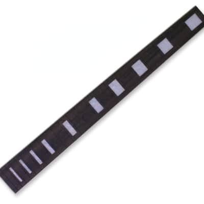 Unfinished Electric Guitar Ebony Fretboard 22 Fret Guitar Neck 24.75 Inch White Block Inlay (22fret 24.75 inch) image 1
