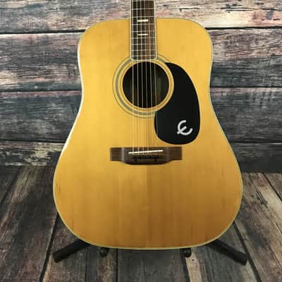Used Epiphone Japanese Made FT-550 Excellente Acoustic Guitar with Case image 2
