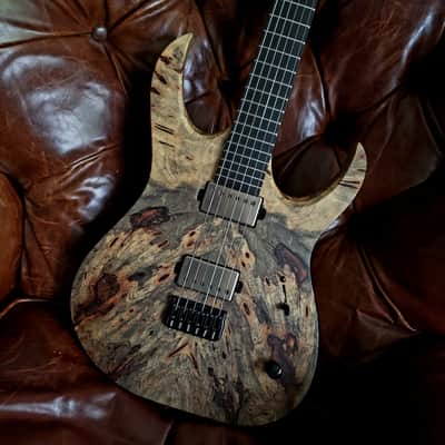Mayones Duvell Elite 6 2026 Buckeye Burl Master Grade Top Black Limba Body Wenge Neck Ebony Fretboard 16" image 5