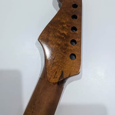 Unkown Stratocaster Style Neck 2010s - Roasted Maple - Satin image 4
