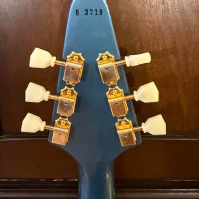 Gibson Custom Shop '58 Korina Flying V Reissue 2023--Pelham Blue--Dead Mint image 6