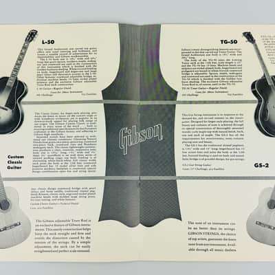 Gibson Vintage Acoustic Guitar Catalog- Rare! 1950 image 3