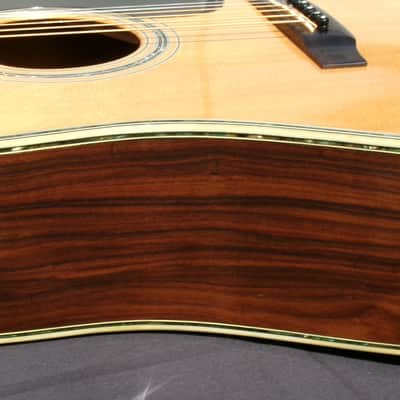 1980 Yairi YW-600 Dreadnought Guitar New Jacaranda Natural+vintage Hard Case image 16