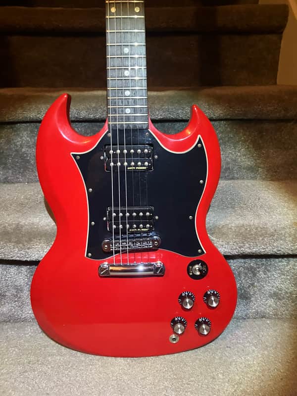 Gibson SG Special Dirty Fingers 2011 - Ferrari Red + Gibson bag