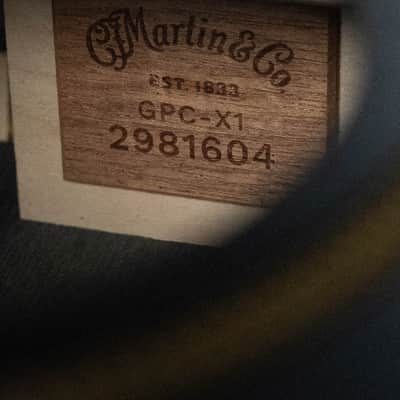 Martin GPC-X1E All Black HPL Grand Performance Cutaway Guitar w/Martin E1 Electronics #1604 image 5