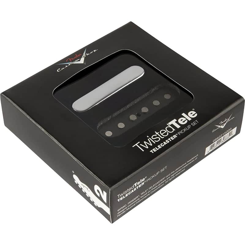 Fender Custom Shop Twisted Telecaster Pickups, Set of 2, Black and Chrome image 1