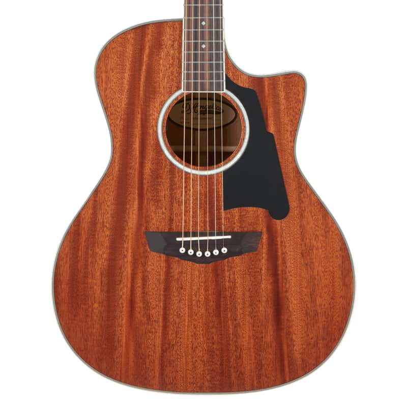 D'Angelico Excel Gramercy Grand Auditorium A/E Guitar - Natural Mahogany image 1