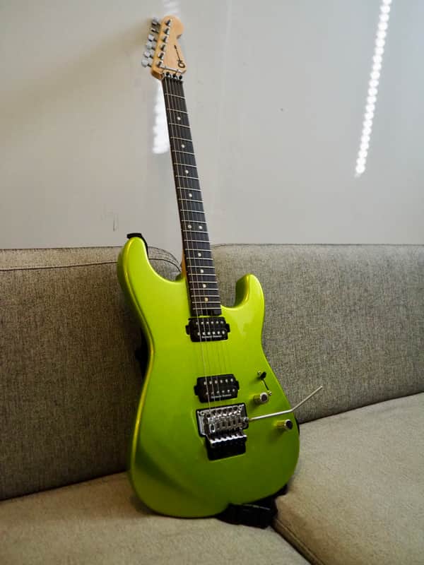Charvel Pro-Mod San Dimas Style 1 HH FR 2019 - Lime Green Metallic image 1