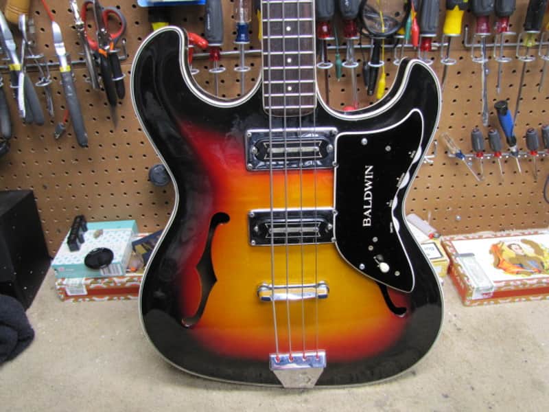 Baldwin Vibraslim Bass Circa 1966, 1967  - Sunburst, UK Built image 1
