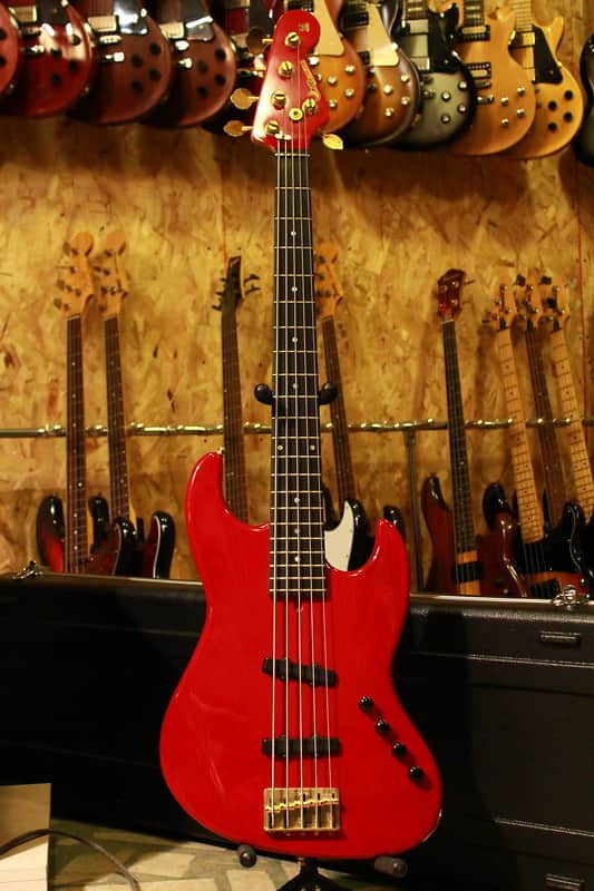 MOON JJ-5 Ash Jazz Bass PGM Transparent Red image 1