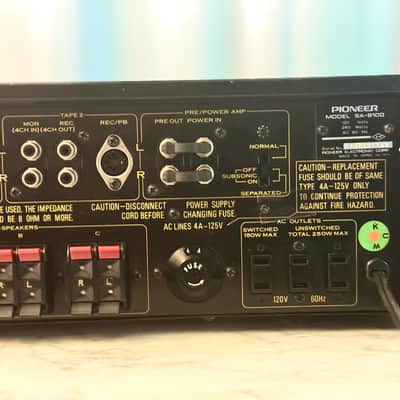 πΆβ¨ Pioneer SA-9100 Vintage Integrated Amplifier w/ Original Wood Case β Serviced, Cleaned, Complete image 15