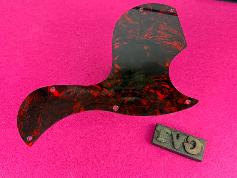 General Vintage Tone ®️ Custom Vintage Brown Tortoise Nitrate celluloid Pickguard For Gibson® SG® Junior - Brown tortoise Nitrate celluloid image 1