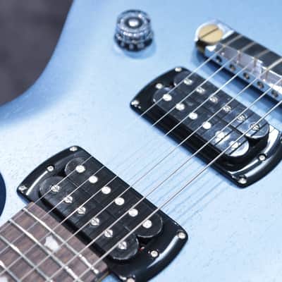 PRS SE CE 24 Standard Stoptail Satin Ice Blue Metallic Electric Guitar w/Bag image 11