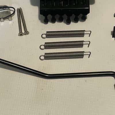 2000's Era Charvel Used FRT-01000 1000 Series Licensed Floyd Rose Black Guitar Tremolo Bridge Set image 2