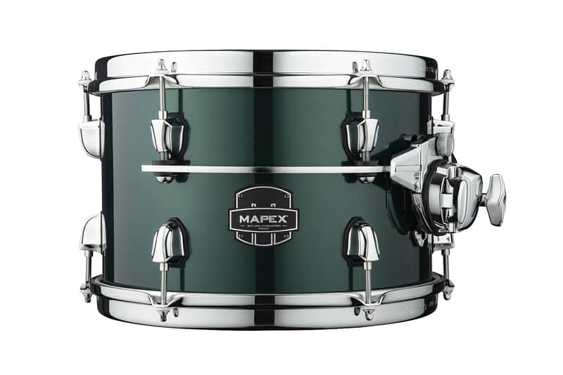 Mapex Saturn Evolution 8x7" Brunswick Green Lacquer w/Chrome Hardware Drum Rack Tom Tom Maple-Walnut | NEW | WorldShip | Authorized Dealer image 1