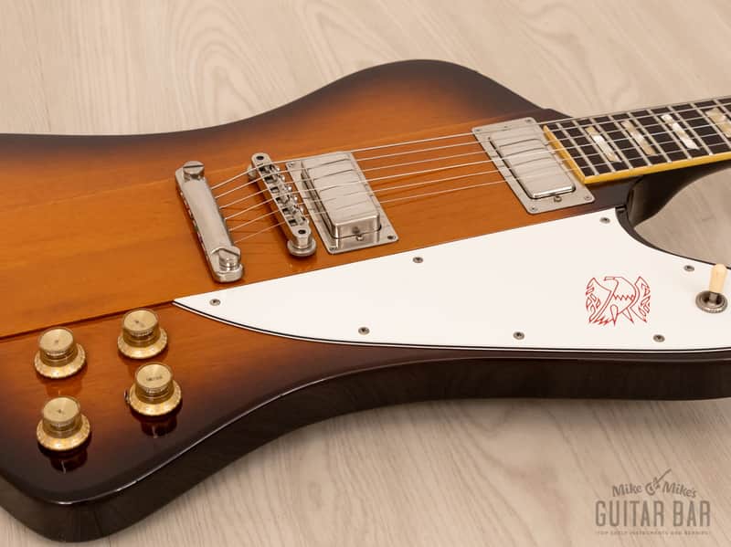 1980s Burny Firebird V Vintage Electric Guitar w/ Banjo Tuners