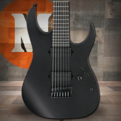 Ibanez RG Iron Label 6 String Electric Guitar - Black Flat (RGIXL7BKF) image 1
