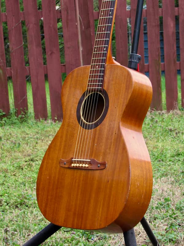 ~All Solid Mahogany~ 1971 Fender by Harmony F-1030 / H165 - Folk Player's Dream! w/ Pickup! USA! image 1
