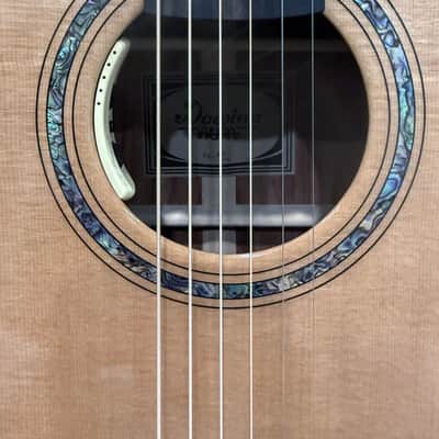 Dowina Aura - Old Stock Sitka Bearclaw Spruce/Macacuba with LR Baggs Anthem and custom Italian Hardshell Case *One-of-a-kind* image 12