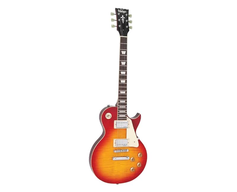Vintage ReIssued Series V100 'Flame Top' - Flm Cherryburst - Open Box image 1