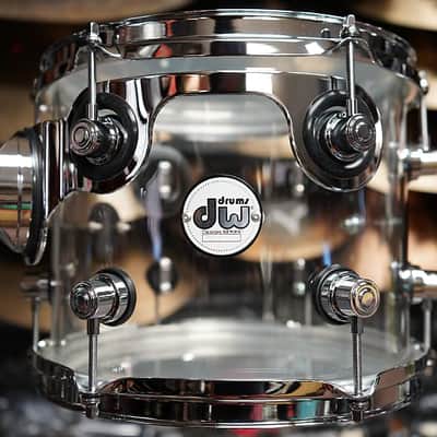 DW/Design Series Clear Acrylic 7''x8" Tom w/ STM Mount & Bracket (2025) DW 8'' tom image 1