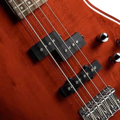 Cort Action Bass Plus TR 4-String - Trans Red; an affordable bass guitar with quality materials, components and craftsmanship image 5