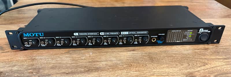 MOTU 8Pre Firewire Audio Interface 2000s - Black image 1