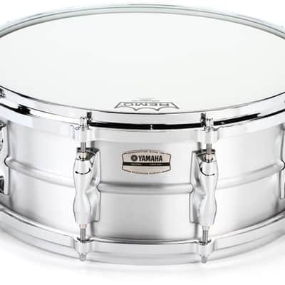 Yamaha Recording Custom Aluminum Snare Drum - 5.5 inches x 14 inches Brushed image 2