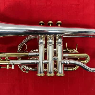 Used RS Berkeley Silver Bb Cornet with Original Case & Mouthpiece image 9