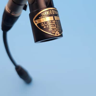 ☆Rare Vintage 1950s Turner Model 57 Dynamic Microphone w/ 4 Pin Female XLR Adapter Cable - Electro-Voice 654 S57 image 6